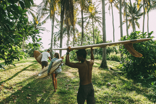 Surfing in Bali