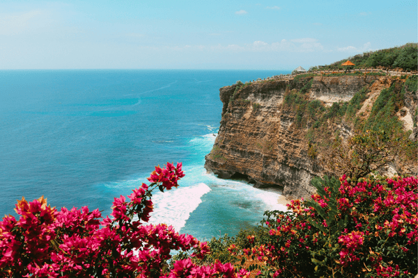 Cliffs in Bali, Indonesia